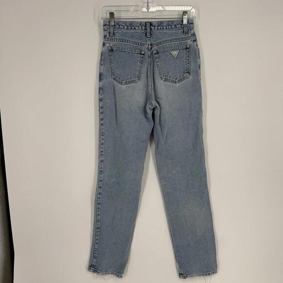 Vintage Guess jeans womens 26 light wash high rise tapered 80s 90s cotton retro - Picture 4 of 6